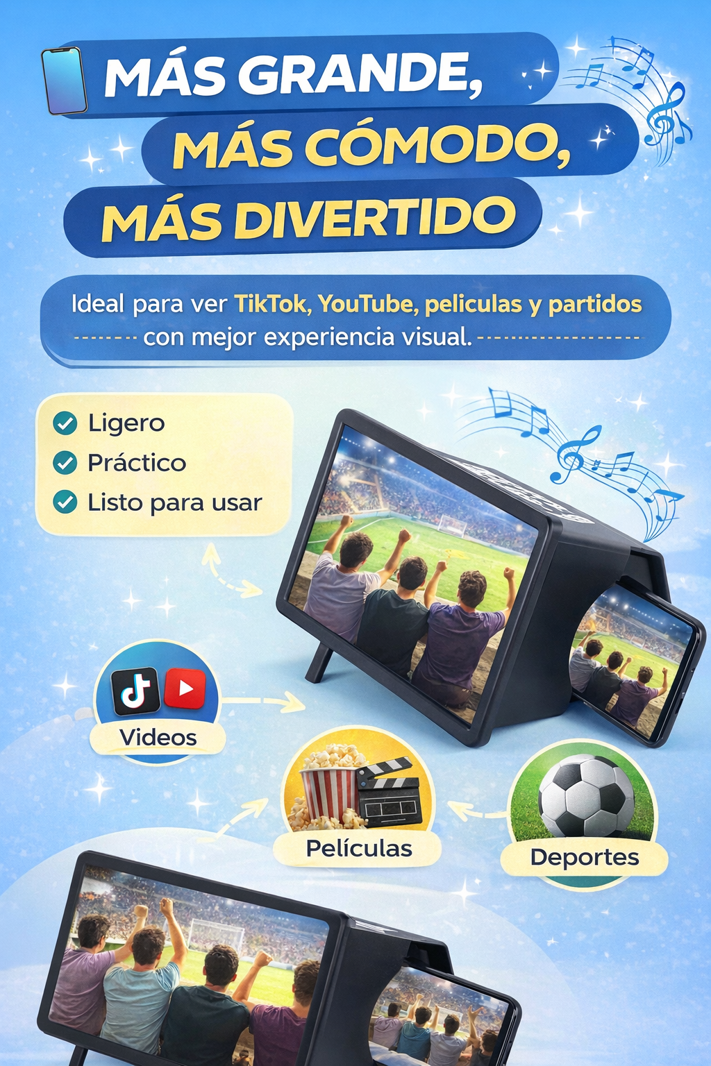 Amplificador de Pantalla para Celular